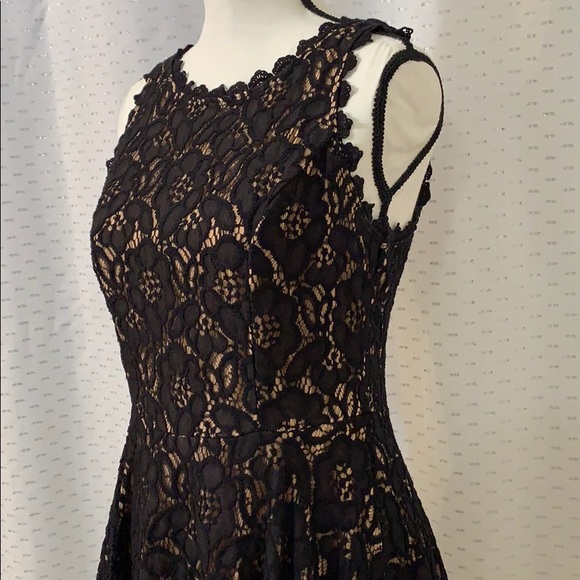 Sequined Lace Fit & Flare Dress from City Studios - Picture 4 of 7
